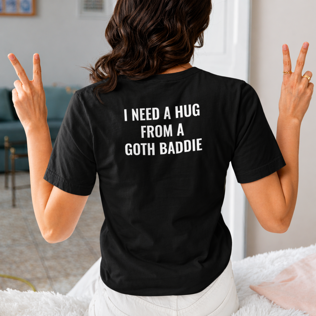 I need a hug from a goth baddie
