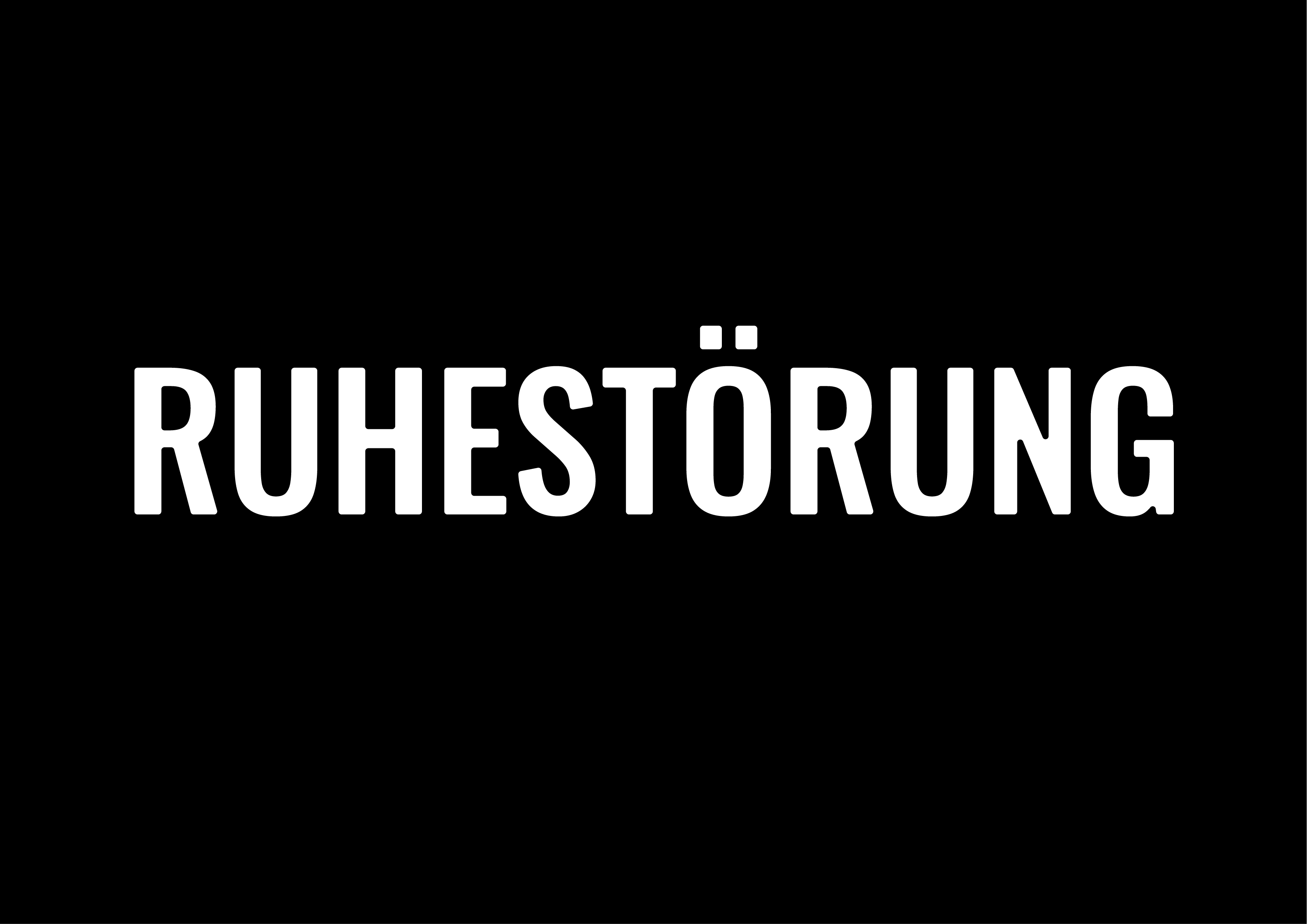 Ruhestörung